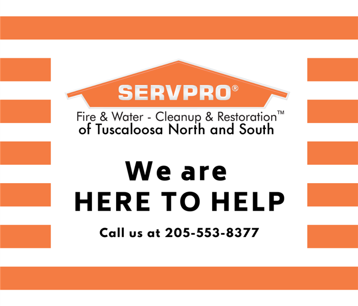 Our SERVPRO® logo with a lined background. Call us today! 